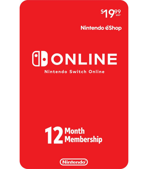 Membresia Nintendo Switch Online 12 Meses